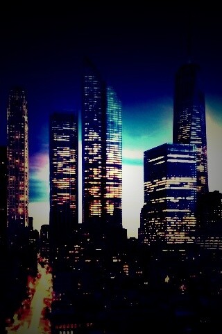 Ночной город обои