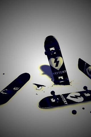 Сломанные скейты обои