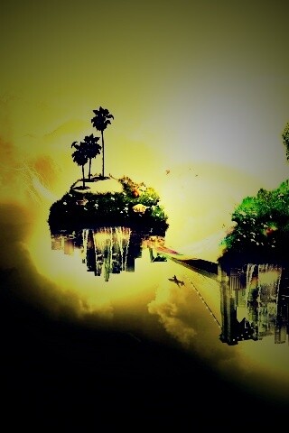 Парящие острова обои