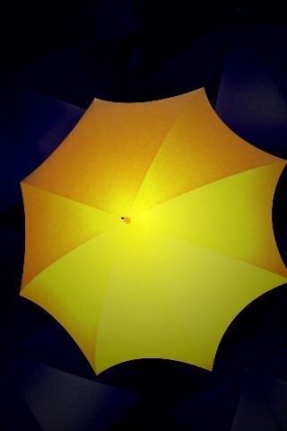 Жёлтый среди чёрных обои