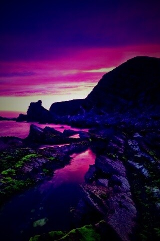 Скалистый берег обои