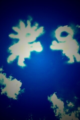 Фигуры из облакоа обои