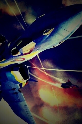 Фантастический самолёт делает бочку обои