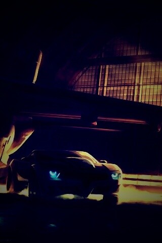 Машины въезжают в ангар обои