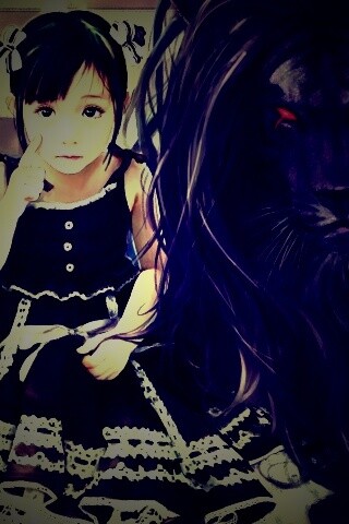 Тёмный лев обои