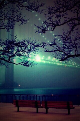 Вечер в Нью-Йорке обои