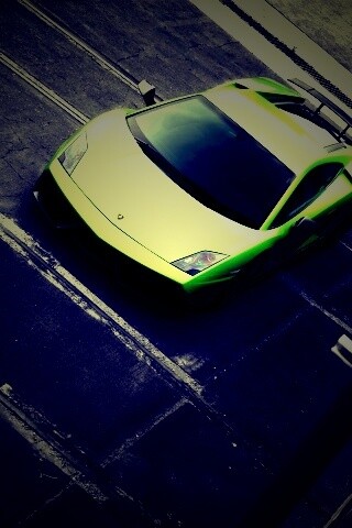 Зелёный Ламбо обои