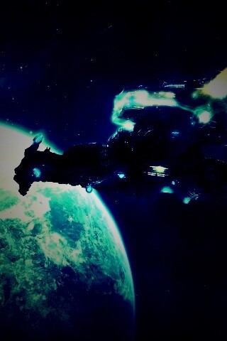 Hyperion летит к земле обои