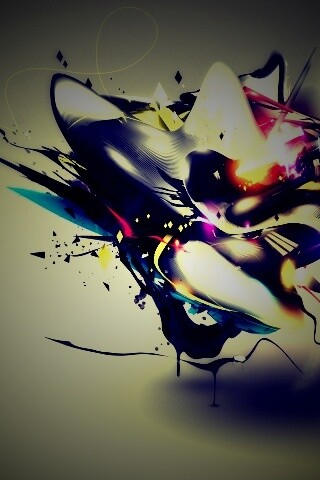 Яркая абстракция обои