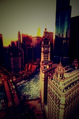 Вид на город обои