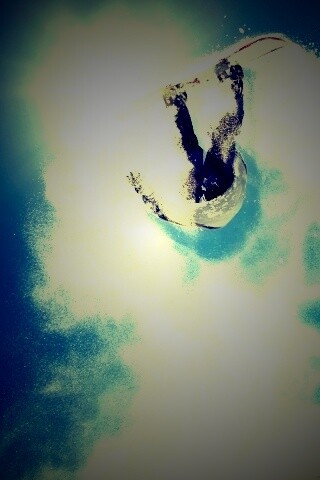 Прыжок на сноуборде обои