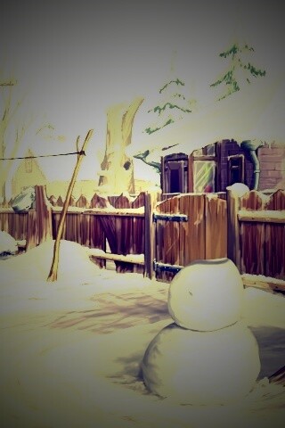 Снеговик обои