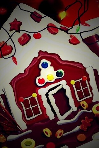 Пряничный домик обои