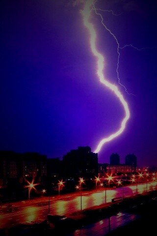 Молния обои