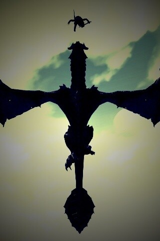 Нападающий дракон обои