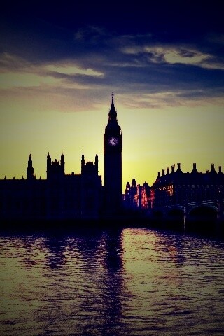 Биг-Бен на берегу Темзы обои
