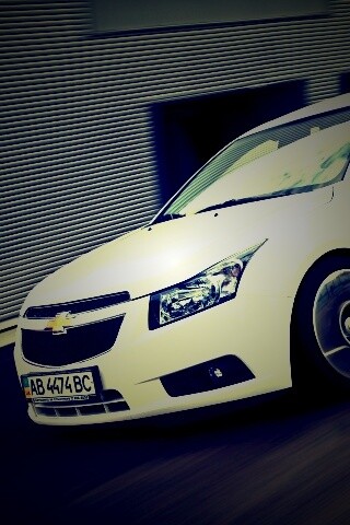 Chevrolet Круз белый седан обои