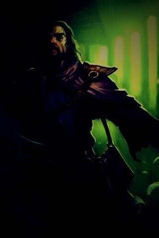 Маг в библиотеке обои