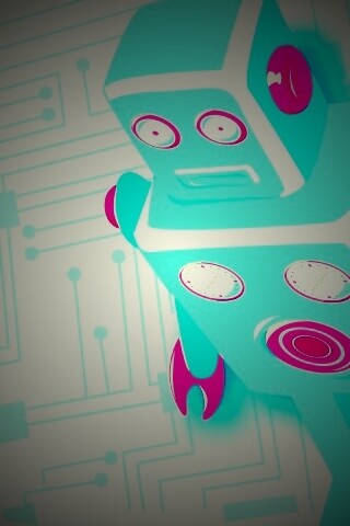 Векторный робот обои