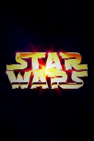 Золотой логотип Star Wars обои