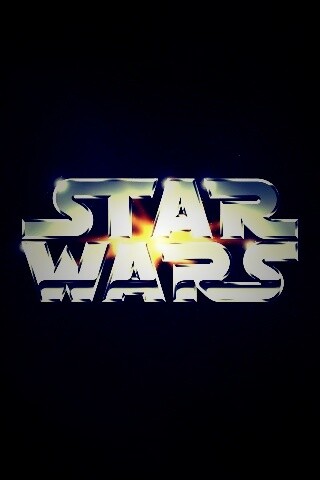 Серебряный логотип звездных войн обои