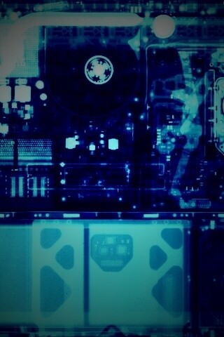 Рентгеновский снимок ноутбука обои