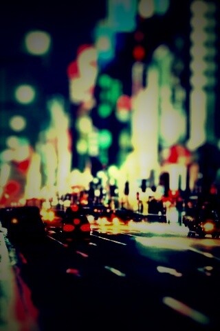 Игрушечный город огней обои