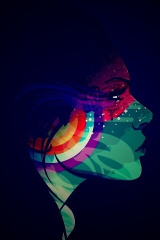 Профиль девушки обои