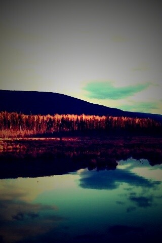 Осеннее озеро обои