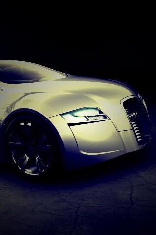 Серебристый концепт ауди обои