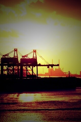 Грузовой порт обои