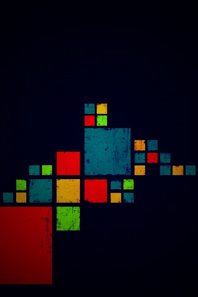 Цветные кубы обои