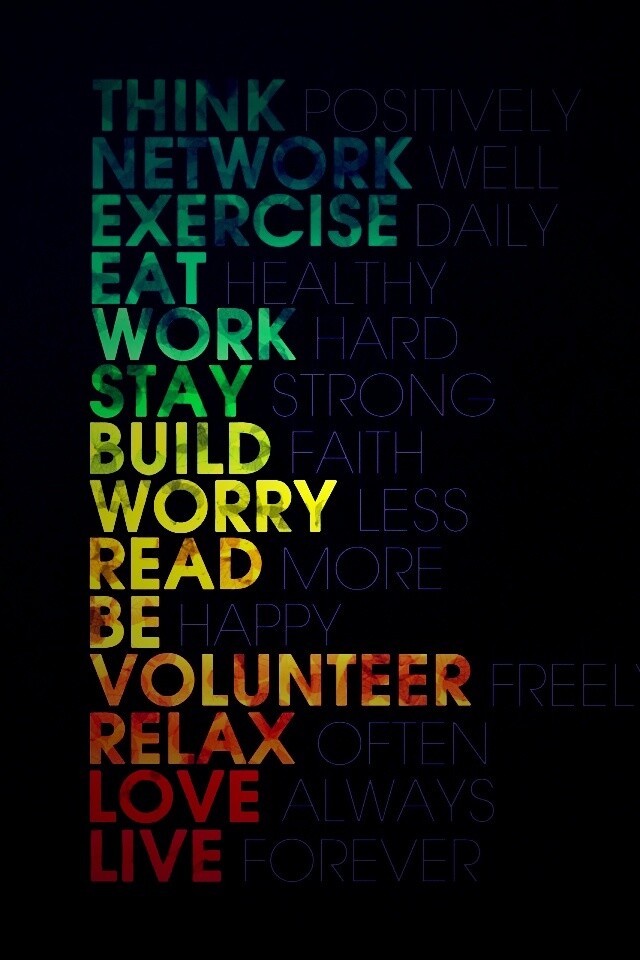 Think possitively обои