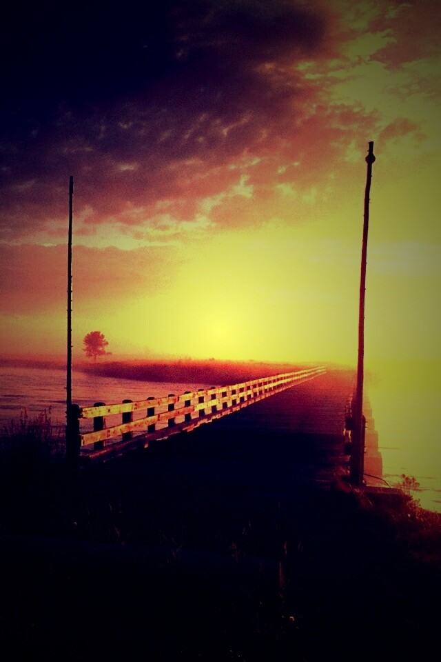 Деревянный мост обои