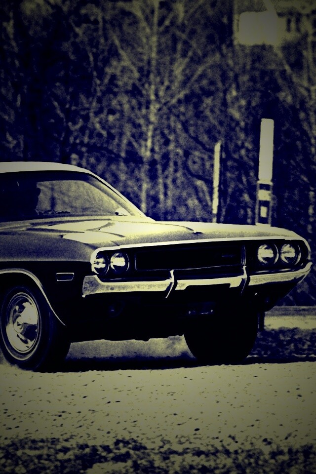 Черно-белое фото Dodge обои