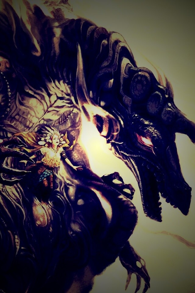 Демон похищающий девушку обои