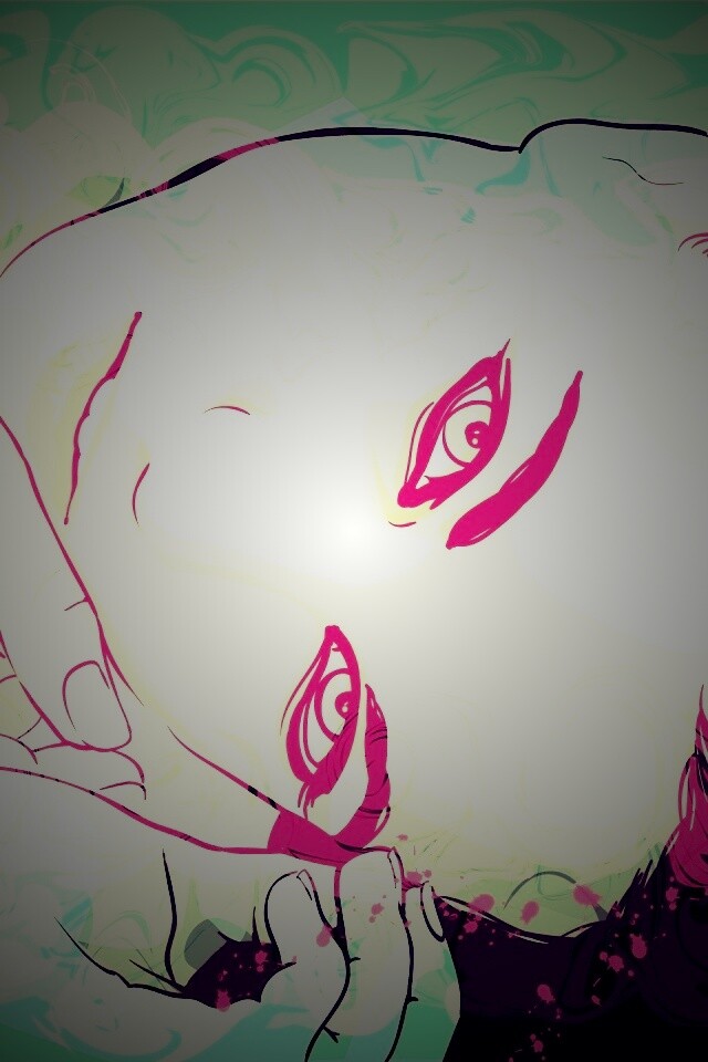 Рисунок девушки обои