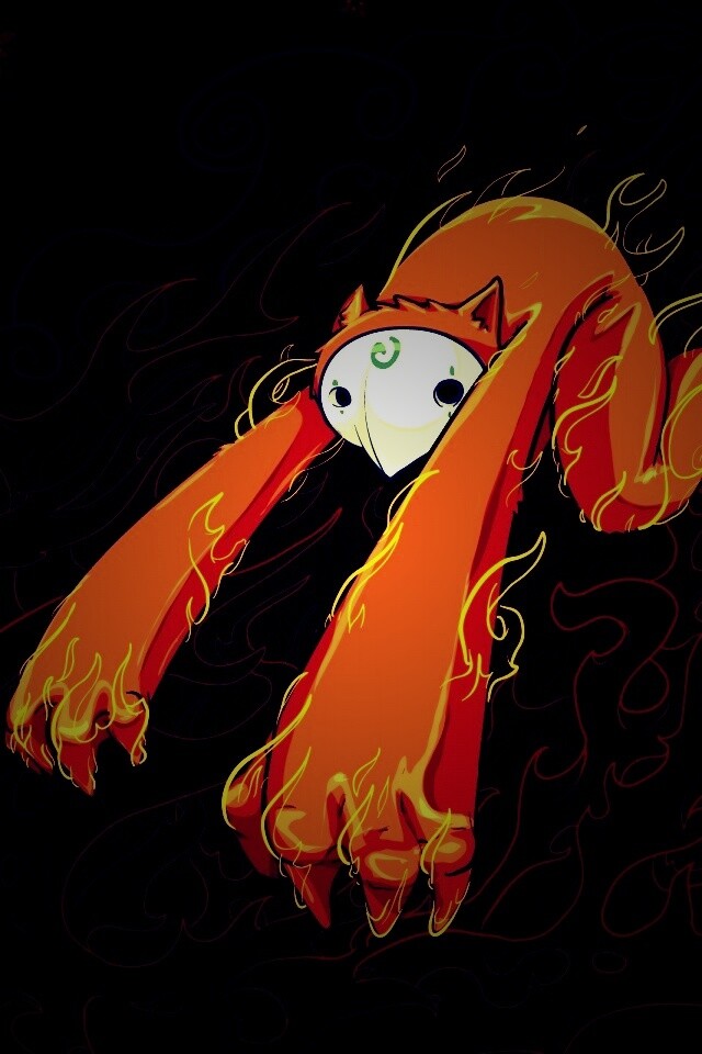 Огненный монстр обои