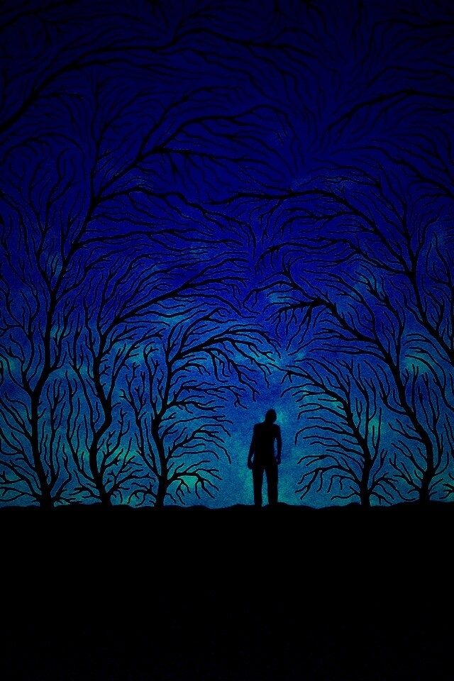 Смыкающиеся деревья обои