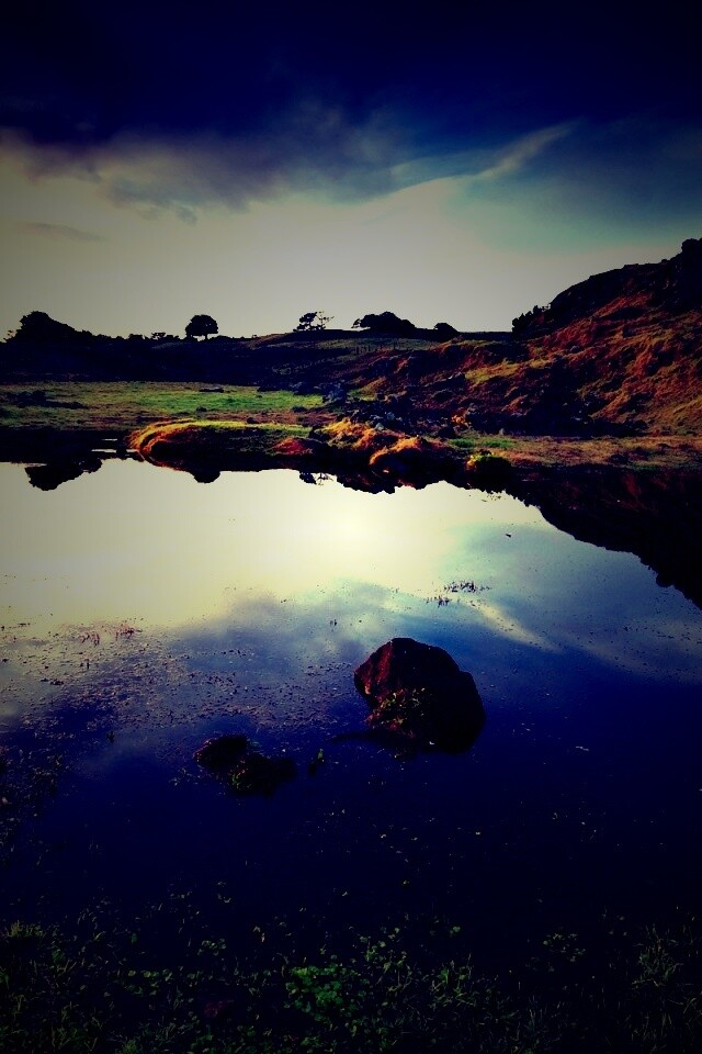 Затопленная долина в Новой Зеландии обои