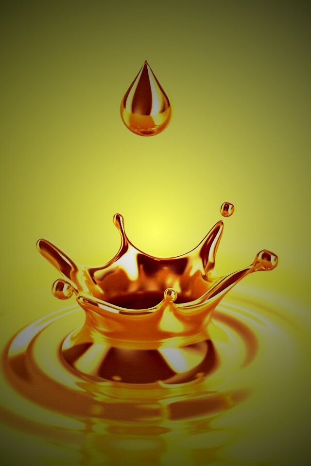 Золотая капля обои