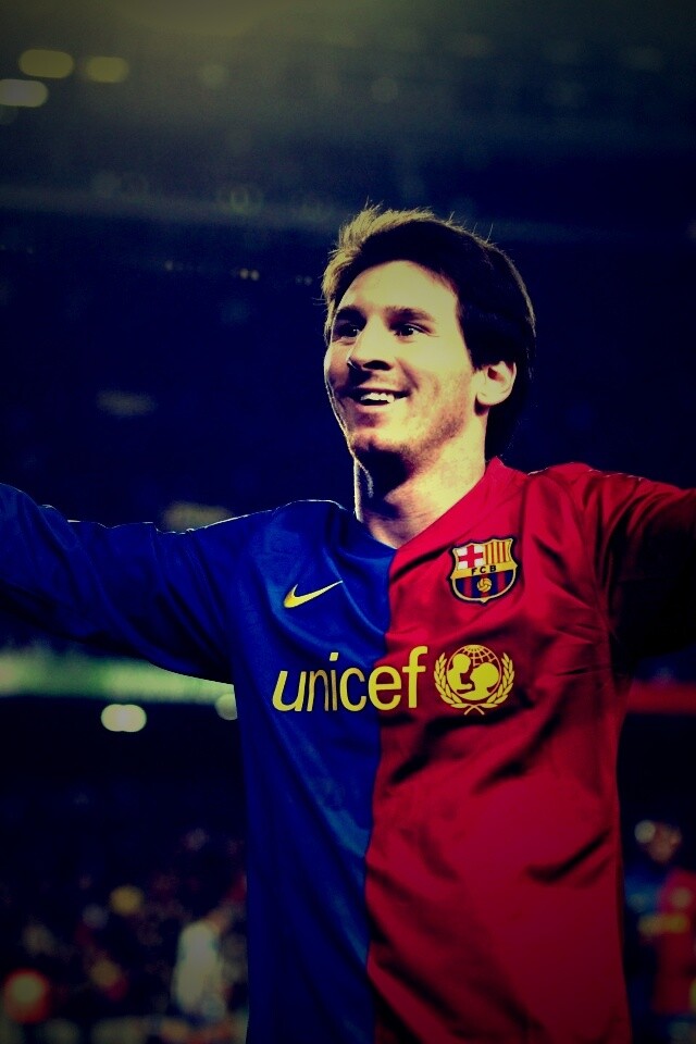 Месси на поле обои