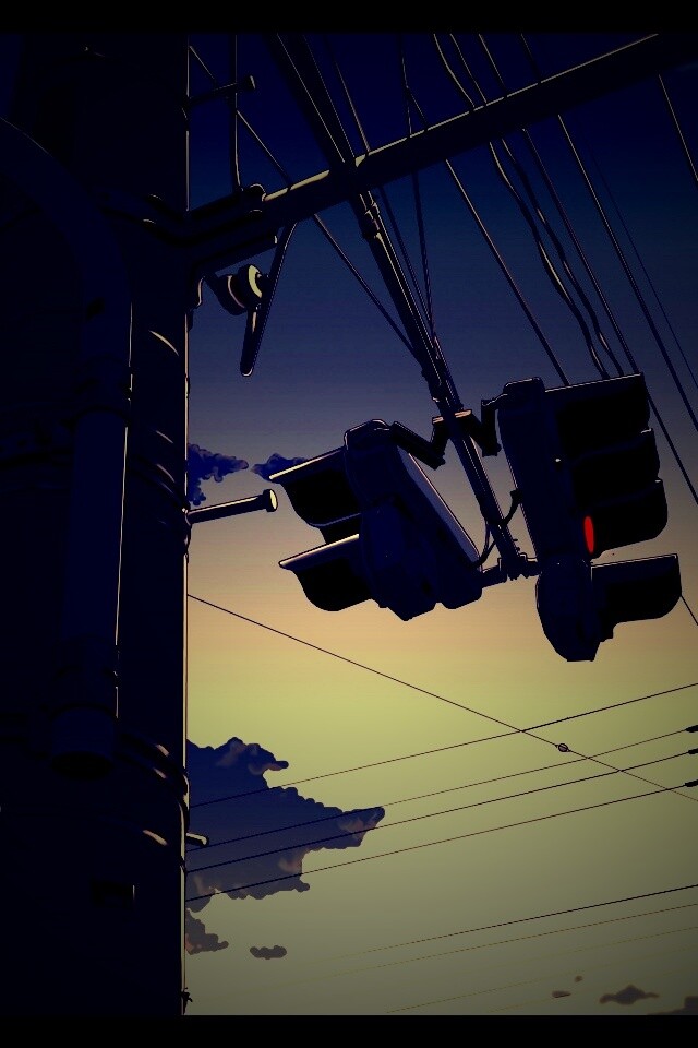 Красный свет обои