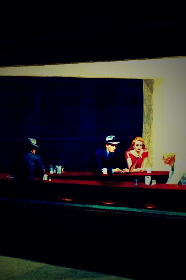 Ночное кафе обои