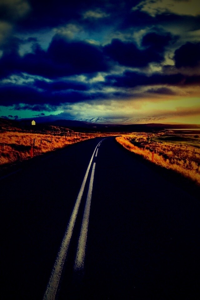 Пустая дорога обои