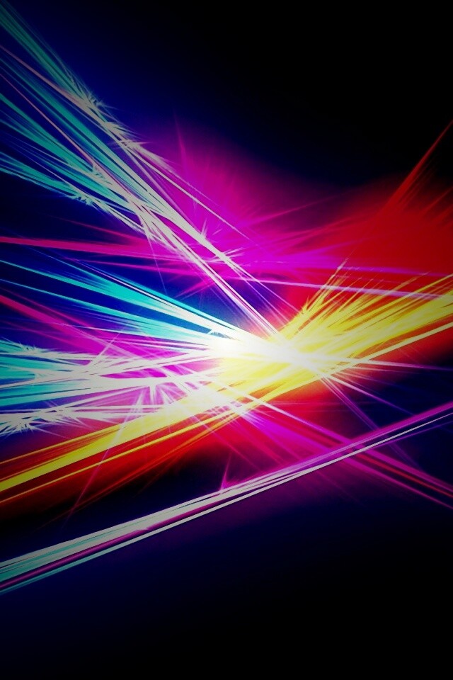 Разноцветные лучи обои