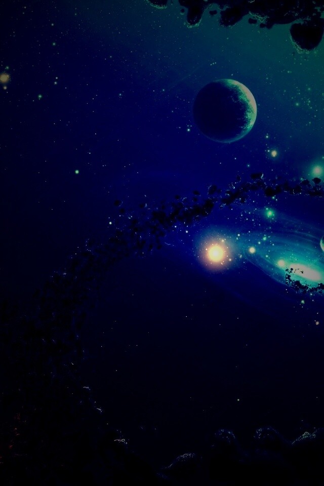 Причудливый пояс астероидов обои