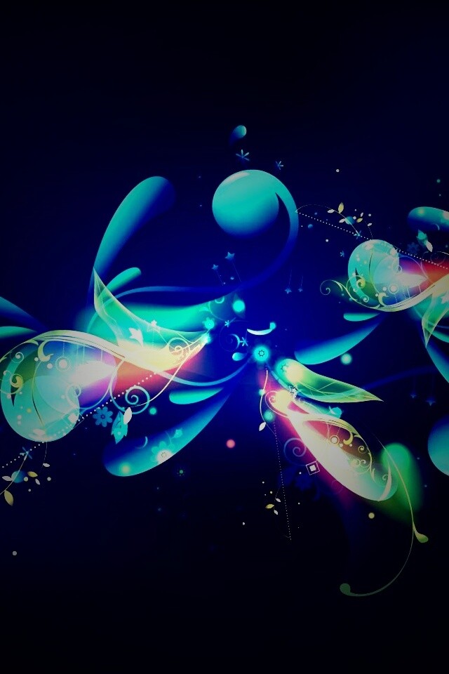 Цветочная абстракция обои