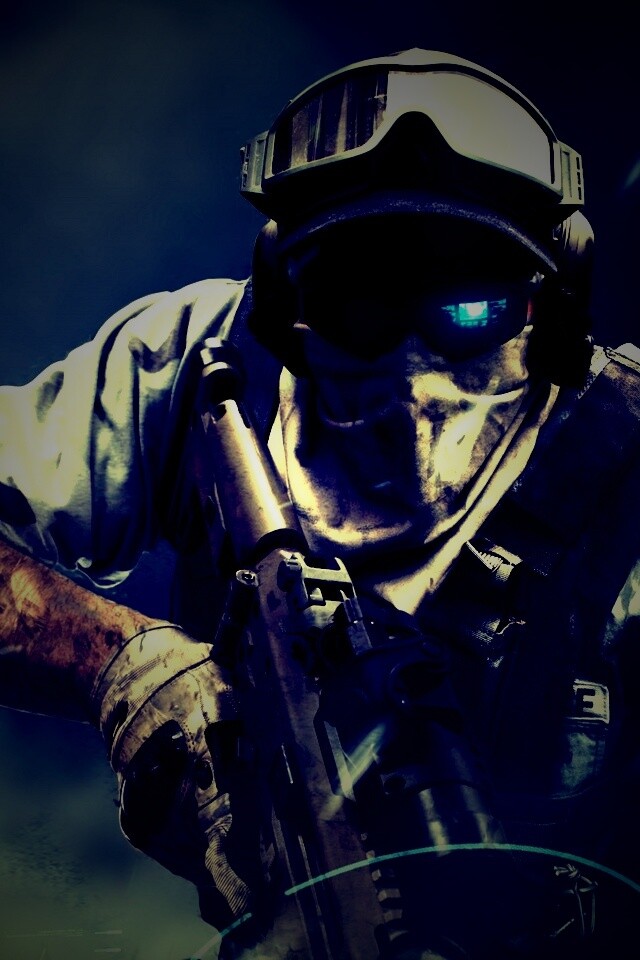 Боец в маске обои