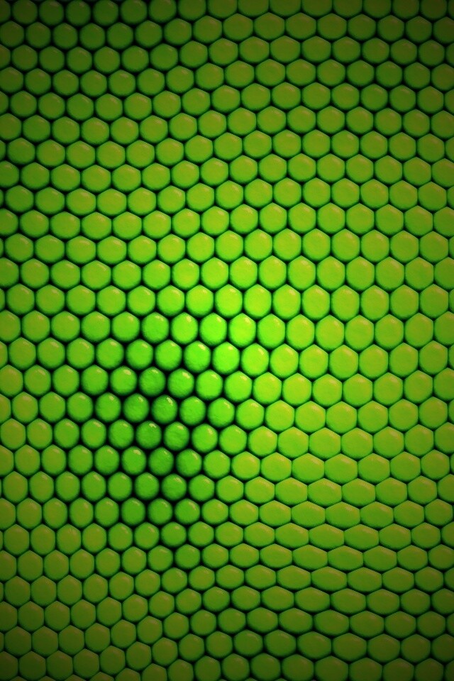 Зеленая сотообразная структура обои